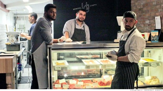 New York-Russell Khan, Sulman Afridi, and Khalid Latif (left to right) at New York City's Honest Chops, the country's first halal whole animal butchery-jpeg.image